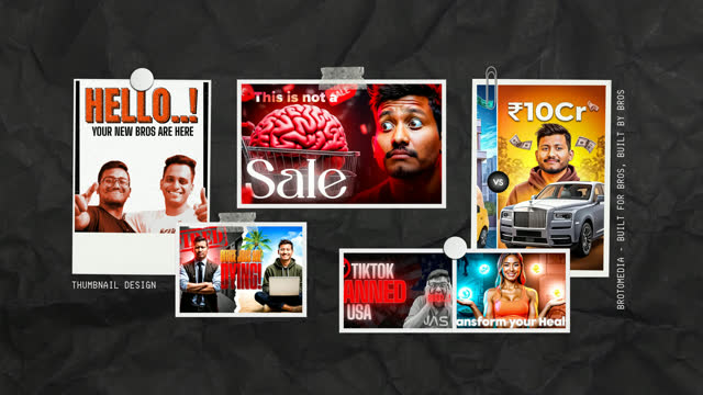 Thumbnail Design for Brotomedia