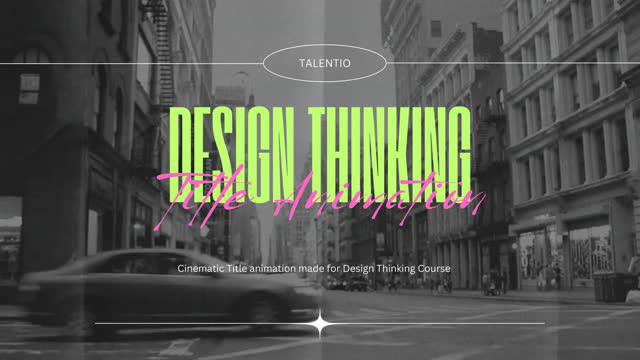 TALENTIO THINKING Title Animation Thumbnail