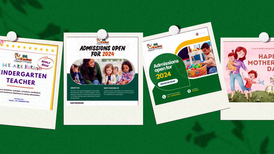 Graphic Design Projects for UC Kindies International Kindergarten, cover image